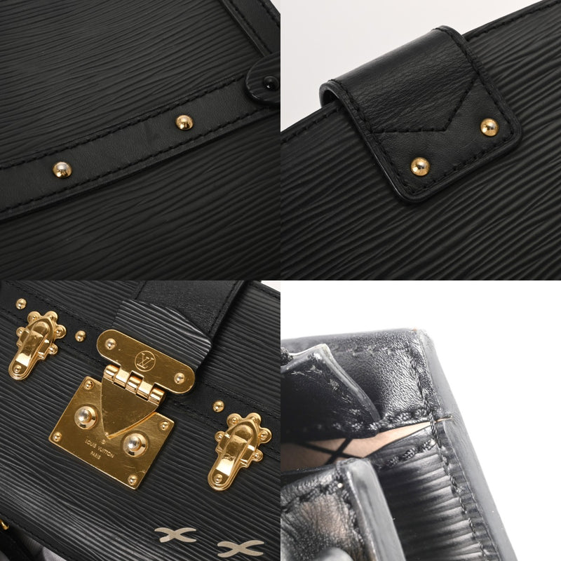 LOUIS VUITTON ルイヴィトン エピ トランククラッチ 2WAY ノワール M53052 レディース レザー ショルダーバッグ Bランク 中古 銀蔵
