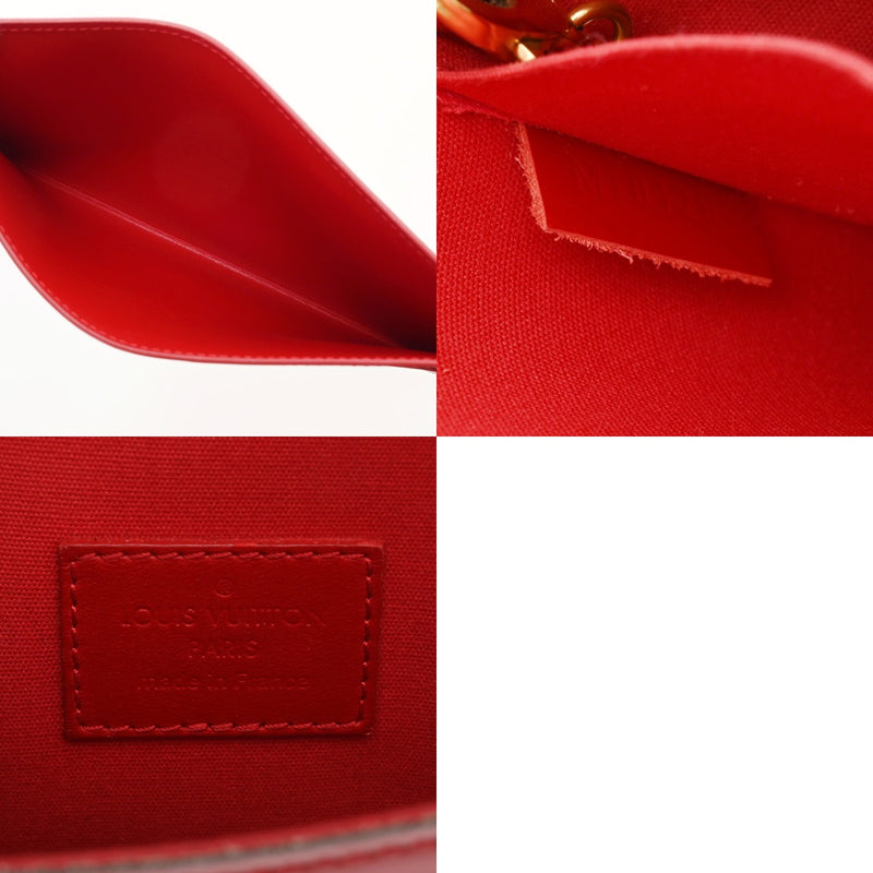 LOUIS VUITTON ルイヴィトン モノグラムヴェルニ ポシェットフェリシー スリーズ M61293 レディース ヴェルニ チェーンウォレット Bランク 中古 銀蔵