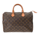 LOUIS VUITTON ルイヴィトン モノグラム スピーディ 35 ブラウン M41524 レディース モノグラムキャンバス ハンドバッグ Bランク 中古 銀蔵