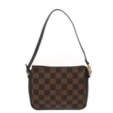 LOUIS VUITTON ルイヴィトン ダミエ トゥルースメイクアップ ブラウン N51982 レディース ダミエキャンバス アクセサリーポーチ ABランク 中古 銀蔵