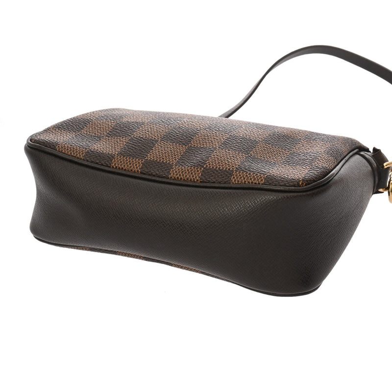 LOUIS VUITTON ルイヴィトン ダミエ トゥルースメイクアップ ブラウン N51982 レディース ダミエキャンバス アクセサリーポーチ ABランク 中古 銀蔵