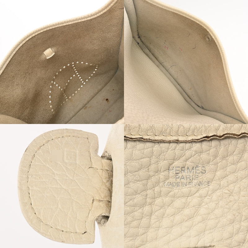 HERMES エルメス エヴリン2 ホワイト □J刻印(2006年頃) ユニセックス トリヨンクレマンス ショルダーバッグ Bランク 中古 銀蔵
