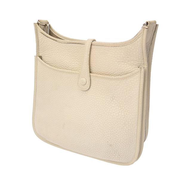 HERMES エルメス エヴリン2 ホワイト □J刻印(2006年頃) ユニセックス トリヨンクレマンス ショルダーバッグ Bランク 中古 銀蔵