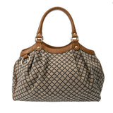 GUCCI グッチ グッチシマ スーキー ベージュ/ブラウン 211944 レディース キャンバス レザー ハンドバッグ Bランク 中古 銀蔵