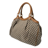 GUCCI グッチ グッチシマ スーキー ベージュ/ブラウン 211944 レディース キャンバス レザー ハンドバッグ Bランク 中古 銀蔵