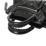 BALENCIAGA バレンシアガ ネオカゴール XS ブラック 700940 レディース レザー ハンドバッグ ABランク 中古 銀蔵