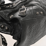 BALENCIAGA バレンシアガ ネオカゴール XS ブラック 700940 レディース レザー ハンドバッグ ABランク 中古 銀蔵