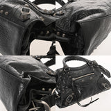 BALENCIAGA バレンシアガ ネオカゴール XS ブラック 700940 レディース レザー ハンドバッグ ABランク 中古 銀蔵