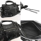 BALENCIAGA バレンシアガ ネオカゴール XS ブラック 700940 レディース レザー ハンドバッグ ABランク 中古 銀蔵