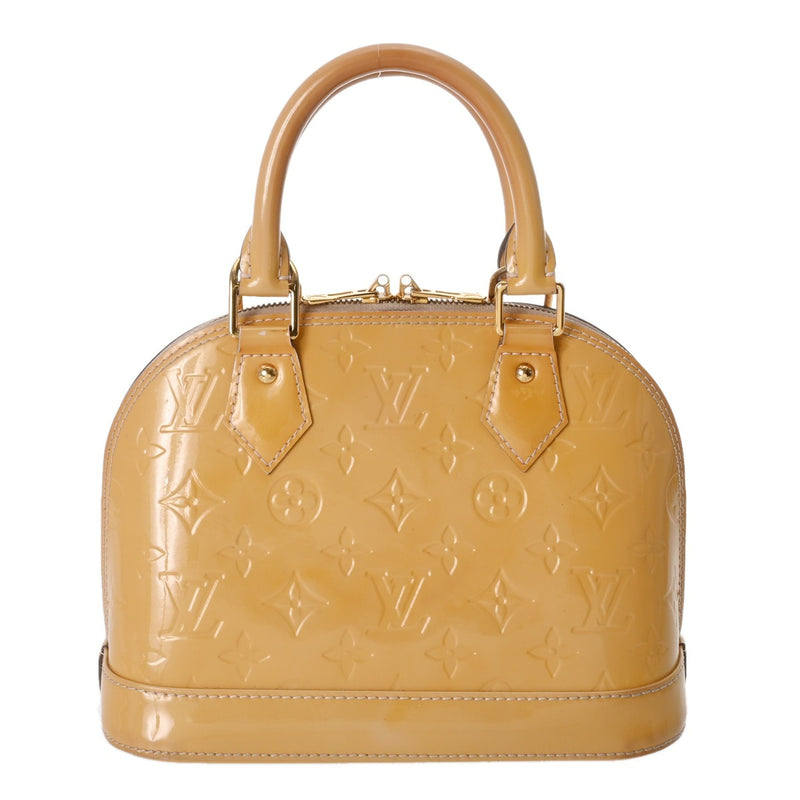 LOUIS VUITTON ルイヴィトン モノグラムヴェルニ アルマ BB 2WAYバッグ ジョーヌパッション M91697 レディース ヴェルニ ハンドバッグ Bランク 中古 銀蔵