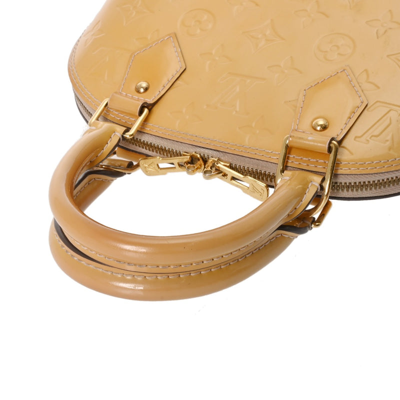 LOUIS VUITTON ルイヴィトン モノグラムヴェルニ アルマ BB 2WAYバッグ ジョーヌパッション M91697 レディース ヴェルニ ハンドバッグ Bランク 中古 銀蔵