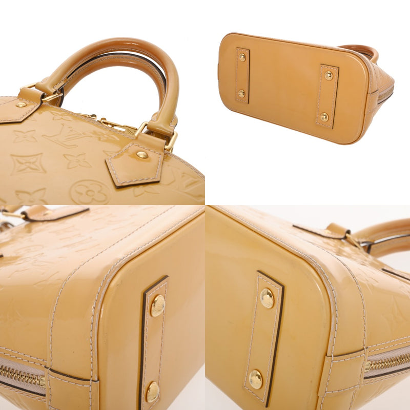 LOUIS VUITTON ルイヴィトン モノグラムヴェルニ アルマ BB 2WAYバッグ ジョーヌパッション M91697 レディース ヴェルニ ハンドバッグ Bランク 中古 銀蔵