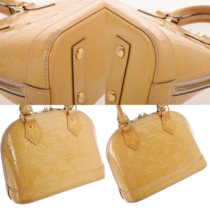 LOUIS VUITTON ルイヴィトン モノグラムヴェルニ アルマ BB 2WAYバッグ ジョーヌパッション M91697 レディース ヴェルニ ハンドバッグ Bランク 中古 銀蔵