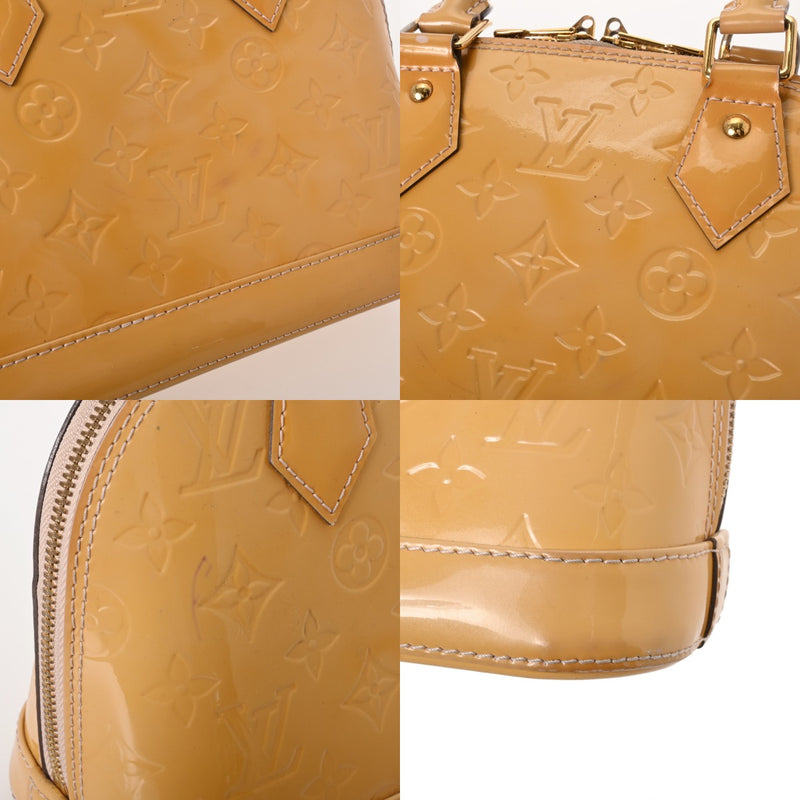 LOUIS VUITTON ルイヴィトン モノグラムヴェルニ アルマ BB 2WAYバッグ ジョーヌパッション M91697 レディース ヴェルニ ハンドバッグ Bランク 中古 銀蔵