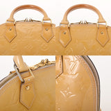 LOUIS VUITTON ルイヴィトン モノグラムヴェルニ アルマ BB 2WAYバッグ ジョーヌパッション M91697 レディース ヴェルニ ハンドバッグ Bランク 中古 銀蔵