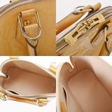 LOUIS VUITTON ルイヴィトン モノグラムヴェルニ アルマ BB 2WAYバッグ ジョーヌパッション M91697 レディース ヴェルニ ハンドバッグ Bランク 中古 銀蔵