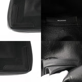 BALENCIAGA バレンシアガ ネイビーカバス S ブラック 339933 レディース キャンバス レザー ハンドバッグ ABランク 中古 銀蔵