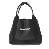 BALENCIAGA バレンシアガ ネイビーカバス S ブラック 339933 レディース キャンバス レザー ハンドバッグ ABランク 中古 銀蔵