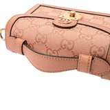 GUCCI グッチ ミニトップハンドルバッグ ピンク レディース キャンバス レザー ハンドバッグ Aランク 中古 銀蔵