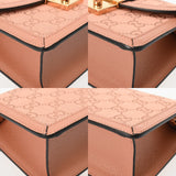 GUCCI グッチ ミニトップハンドルバッグ ピンク レディース キャンバス レザー ハンドバッグ Aランク 中古 銀蔵