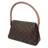 LOUIS VUITTON ルイヴィトン モノグラム ミニ ルーピング ブラウン M51147 レディース モノグラムキャンバス セミショルダーバッグ Bランク 中古 銀蔵