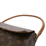 LOUIS VUITTON ルイヴィトン モノグラム ミニ ルーピング ブラウン M51147 レディース モノグラムキャンバス セミショルダーバッグ Bランク 中古 銀蔵