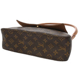 LOUIS VUITTON ルイヴィトン モノグラム ミニ ルーピング ブラウン M51147 レディース モノグラムキャンバス セミショルダーバッグ Bランク 中古 銀蔵