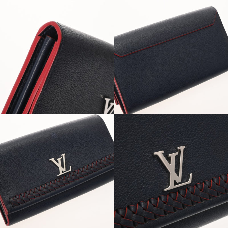 LOUIS VUITTON ルイヴィトン ポルトフォイユ ロックミー2 マリーヌルージュ M64335 レディース レザー 長財布 ABランク 中古 銀蔵