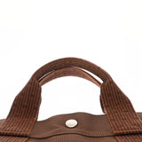 HERMES エルメス エールライン トート MM マロン ユニセックス キャンバス トートバッグ Aランク 中古 銀蔵