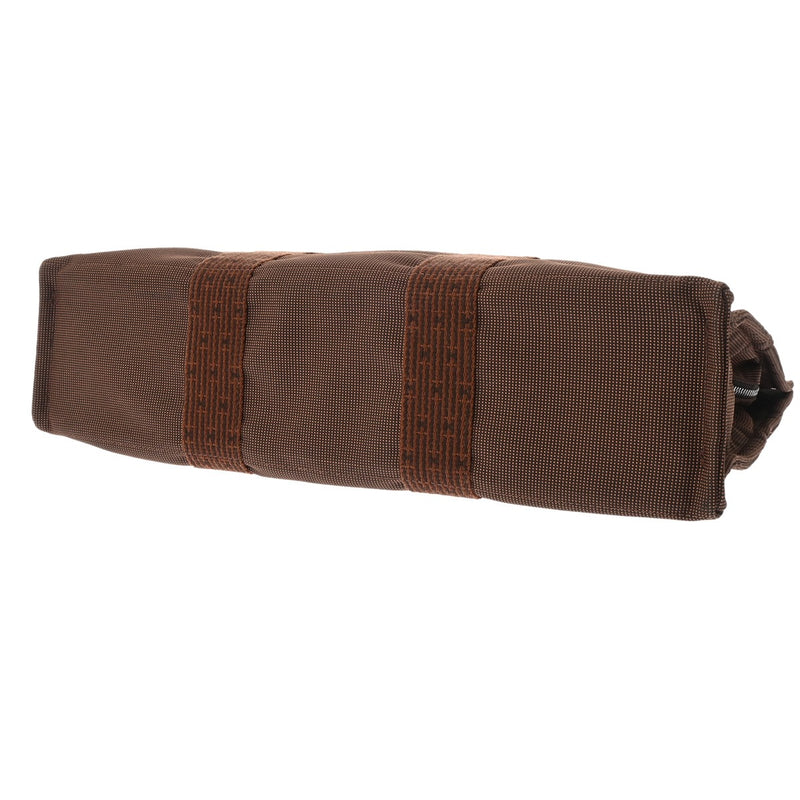 HERMES エルメス エールライン トート MM マロン ユニセックス キャンバス トートバッグ Aランク 中古 銀蔵