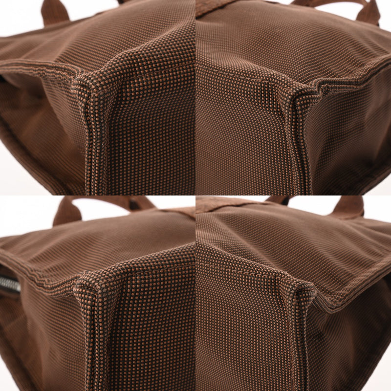 HERMES エルメス エールライン トート MM マロン ユニセックス キャンバス トートバッグ Aランク 中古 銀蔵