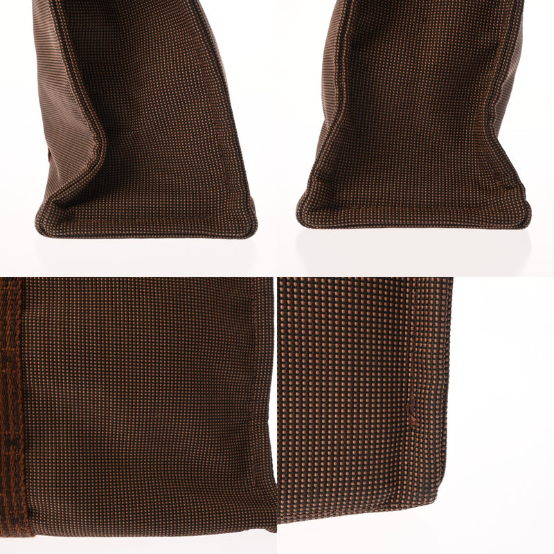 HERMES エルメス エールライン トート MM マロン ユニセックス キャンバス トートバッグ Aランク 中古 銀蔵