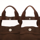 HERMES エルメス エールライン トート MM マロン ユニセックス キャンバス トートバッグ Aランク 中古 銀蔵