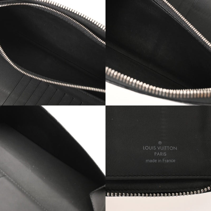 LOUIS VUITTON ルイヴィトン ジッピー ヴェルティカル ブラック M81775 メンズ カウハイドレザー 長財布 Bランク 中古 銀蔵