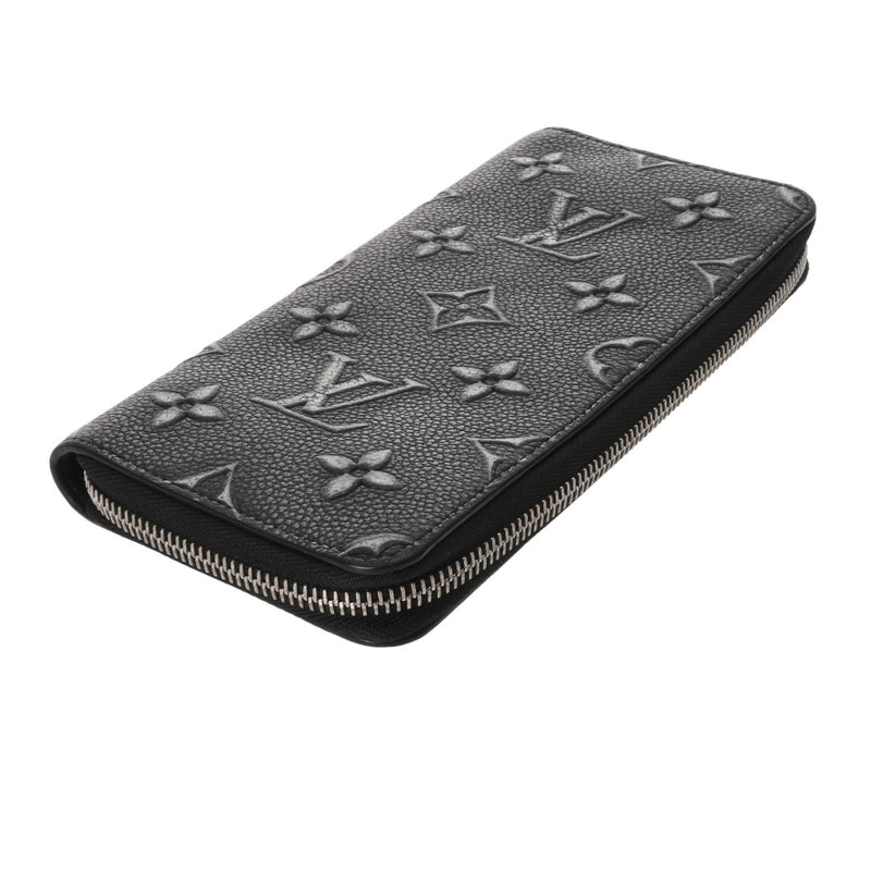 LOUIS VUITTON ルイヴィトン ジッピー ヴェルティカル ブラック M81775 メンズ カウハイドレザー 長財布 Bランク 中古 銀蔵