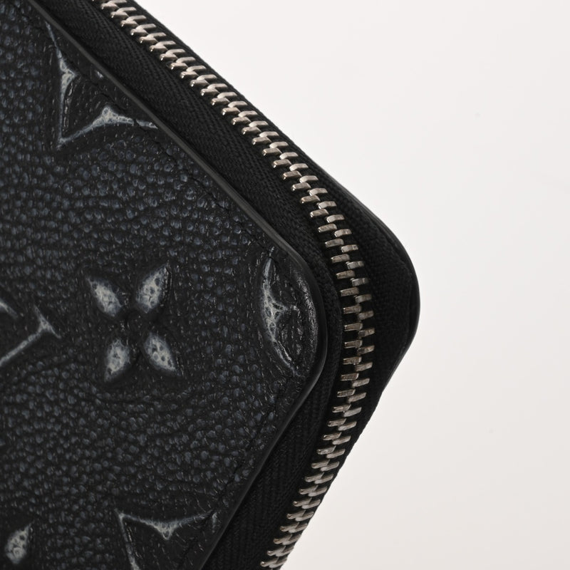 LOUIS VUITTON ルイヴィトン ジッピー ヴェルティカル ブラック M81775 メンズ カウハイドレザー 長財布 Bランク 中古 銀蔵