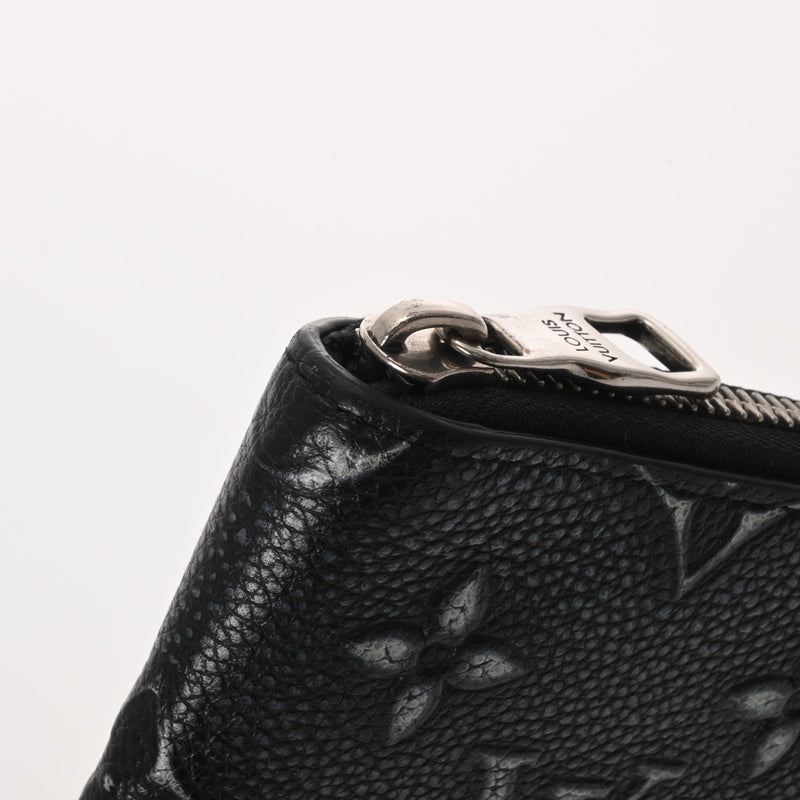 LOUIS VUITTON ルイヴィトン ジッピー ヴェルティカル ブラック M81775 メンズ カウハイドレザー 長財布 Bランク 中古 銀蔵