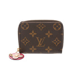 LOUIS VUITTON ルイヴィトン モノグラム ジッピーコインパース フラワー ブラウン M68312 レディース モノグラムキャンバス コインケース Aランク 中古 銀蔵