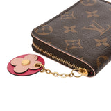 LOUIS VUITTON ルイヴィトン モノグラム ジッピーコインパース フラワー ブラウン M68312 レディース モノグラムキャンバス コインケース Aランク 中古 銀蔵