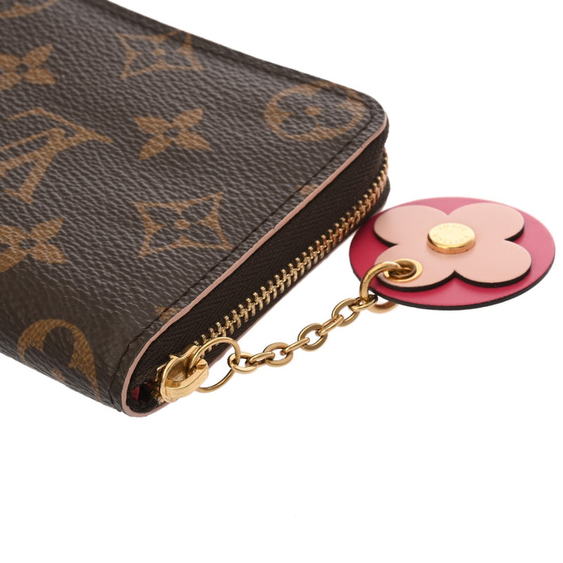 LOUIS VUITTON ルイヴィトン モノグラム ジッピーコインパース フラワー ブラウン M68312 レディース モノグラムキャンバス コインケース Aランク 中古 銀蔵