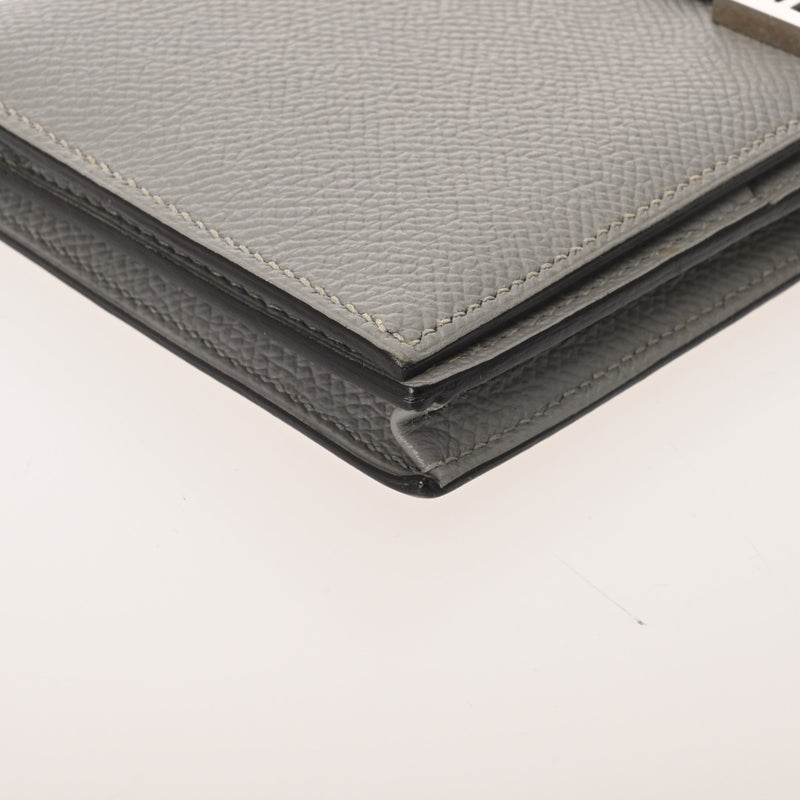 HERMES エルメス ベアン スフレ ブルーグラシエ X刻印(2016年頃) レディース ヴォーエプソン 長財布 ABランク 中古 銀蔵