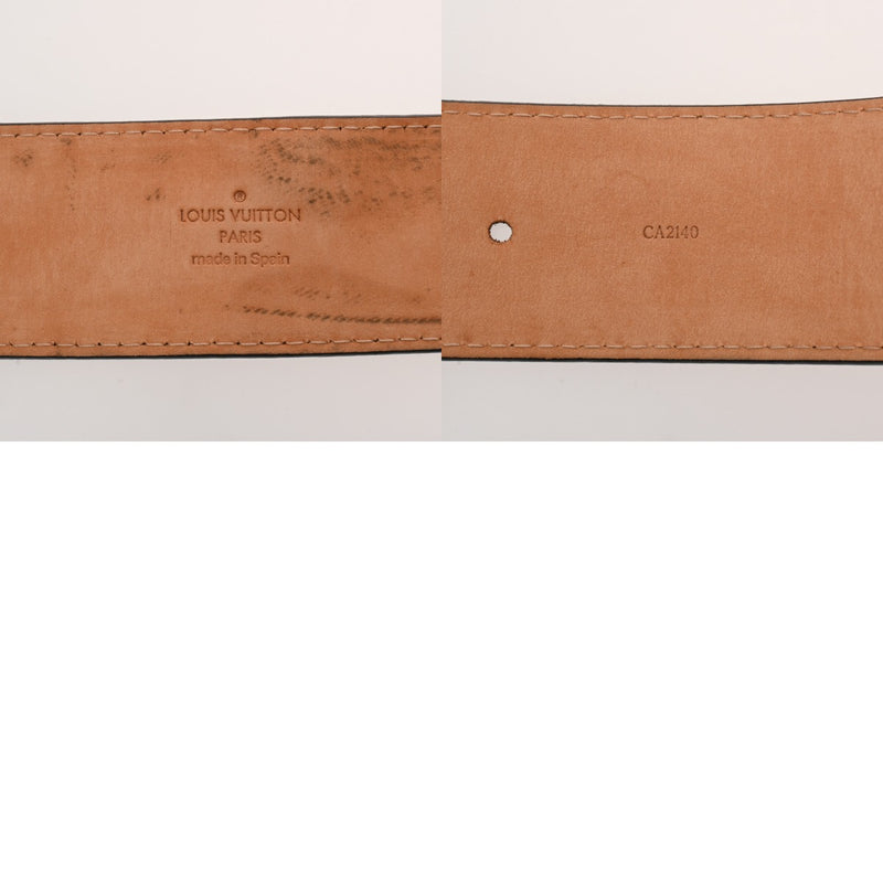 LOUIS VUITTON ルイヴィトン サンチュール ジーンズ 45mm サイズ85cm ノワール M6812V メンズ レザー ベルト Bランク 中古 銀蔵