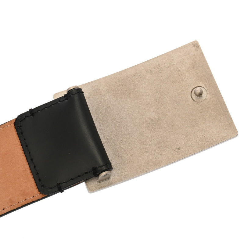 LOUIS VUITTON ルイヴィトン サンチュール ジーンズ 45mm サイズ85cm ノワール M6812V メンズ レザー ベルト Bランク 中古 銀蔵