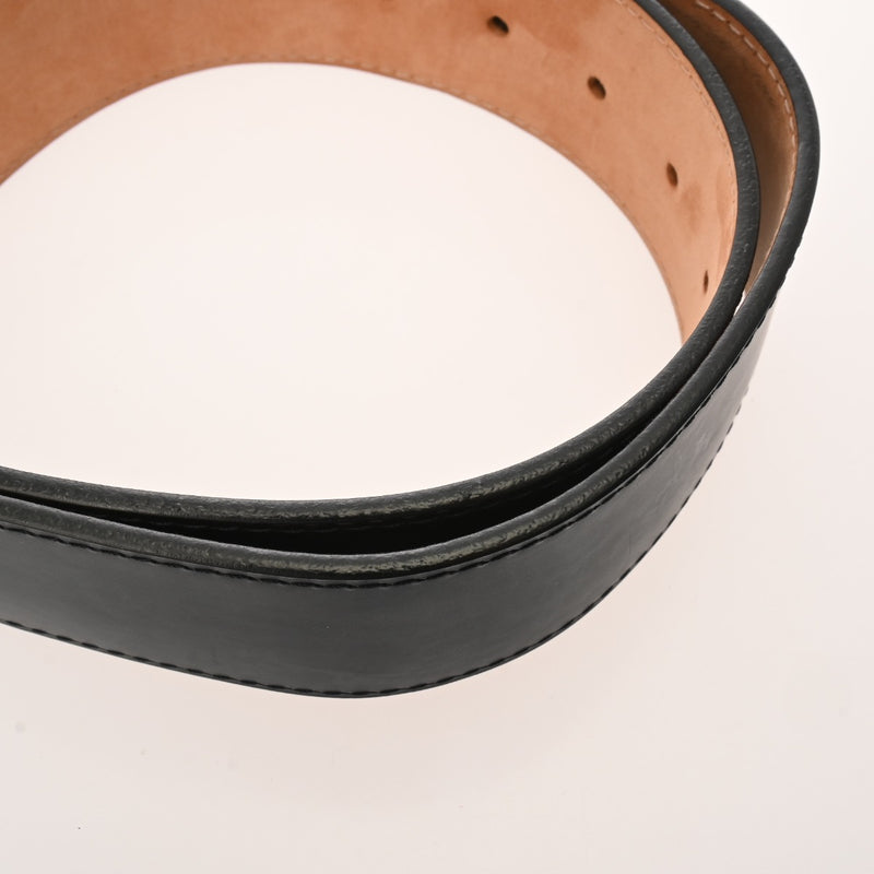 LOUIS VUITTON ルイヴィトン サンチュール ジーンズ 45mm サイズ85cm ノワール M6812V メンズ レザー ベルト Bランク 中古 銀蔵