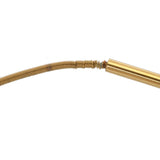 HERMES エルメス Hキューブ ネックレス オレンジ ゴールド金具 レディース GP ネックレス Bランク 中古 銀蔵