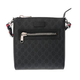 GUCCI グッチ GGスプリーム スモールメッセンジャーバッグ ブラック 523599 メンズ GGスプリームキャンバス レザー ショルダーバッグ Aランク 中古 銀蔵