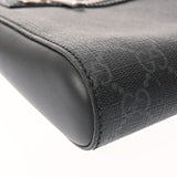 GUCCI グッチ GGスプリーム スモールメッセンジャーバッグ ブラック 523599 メンズ GGスプリームキャンバス レザー ショルダーバッグ Aランク 中古 銀蔵