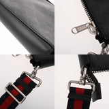 GUCCI グッチ GGスプリーム スモールメッセンジャーバッグ ブラック 523599 メンズ GGスプリームキャンバス レザー ショルダーバッグ Aランク 中古 銀蔵