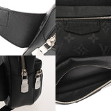 LOUIS VUITTON ルイヴィトン タイガラマ バムバッグ アウトドア ノワール M30245 メンズ レザー ボディバッグ Aランク 中古 銀蔵