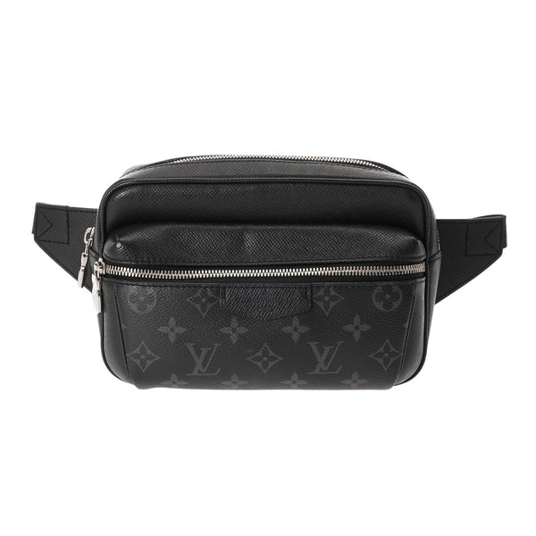 LOUIS VUITTON ルイヴィトン タイガラマ バムバッグ アウトドア ノワール M30245 メンズ レザー ボディバッグ Aランク 中古 銀蔵